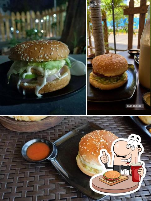 Treat yourself to a burger at Swords cafe