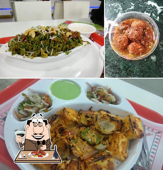 Haldiram Bhujiawala serves meat dishes