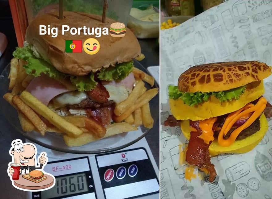 Os hambúrgueres do Lanches do Portuga irão satisfazer uma variedade de gostos