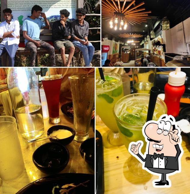 This is the image displaying interior and drink at Pathirakozhi Restaurant