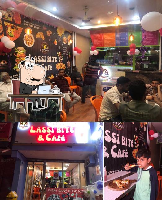The interior of Lassi Bite and Cafe Shivamogga Road Harihar
