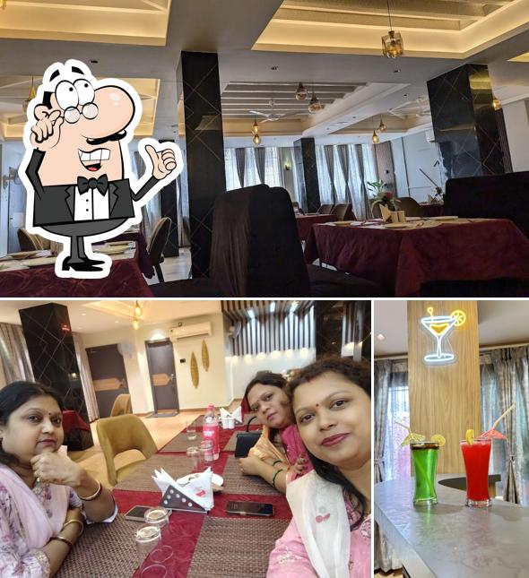 The interior of Manyavar The Royal Kitchen