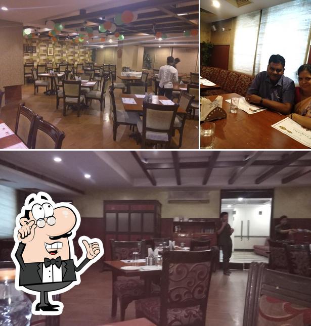 The interior of Trupthi AC Restaurant