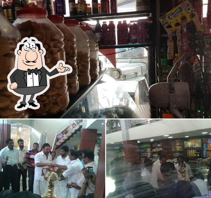 The interior of Town Bakery Thiruvalla