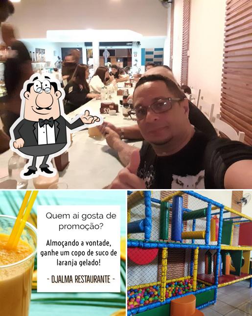 O Djalma restaurante se destaca pelo interior e bebida