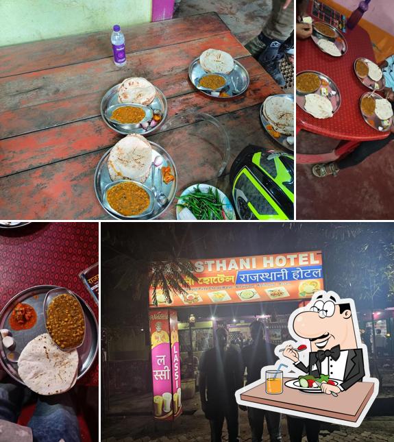 Food at Hotel Rajastani राजस्थानी होटल