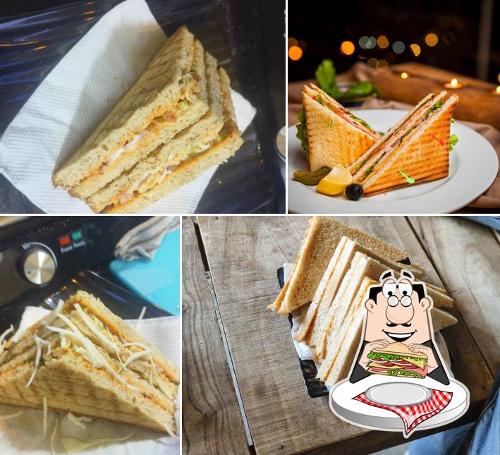 Club sandwich at Saini Tea Stall