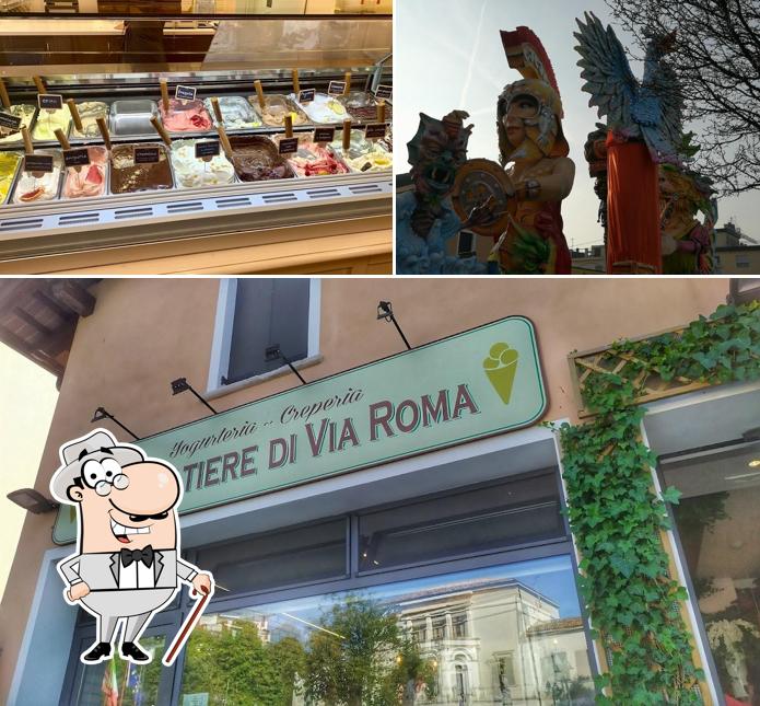 Dai un’occhiata alla foto che mostra la esterno e cibo di Il Gelatiere Di Via Roma