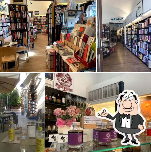 Dai un'occhiata agli interni di Libreria Cyrano libri vino e svago