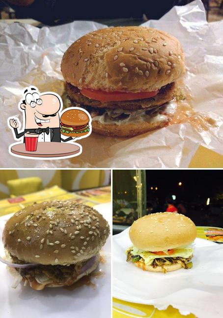 Get a burger at The Egg Stop