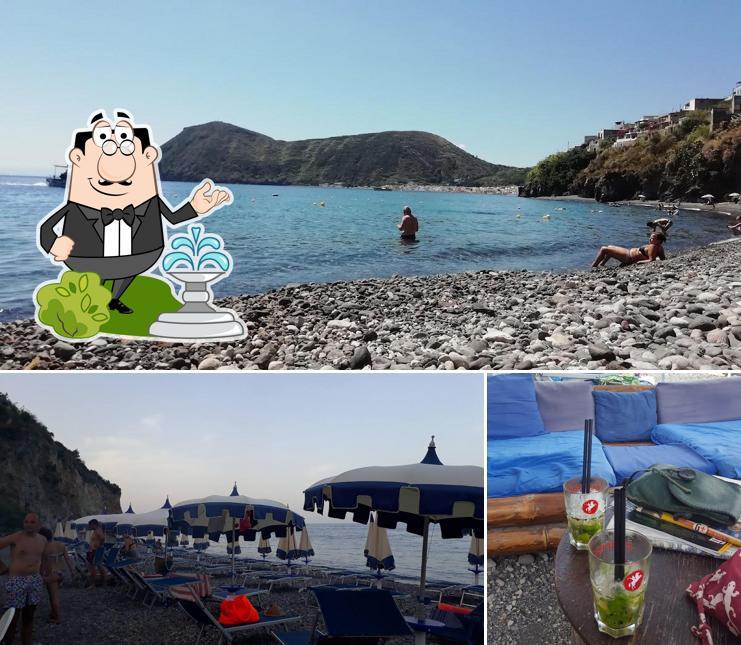 Tra le varie cose da Lido Blu Lounge si possono trovare la esterno e bevanda