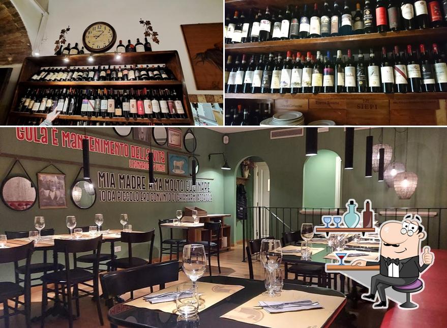 Gli interni di Osteria da Divo