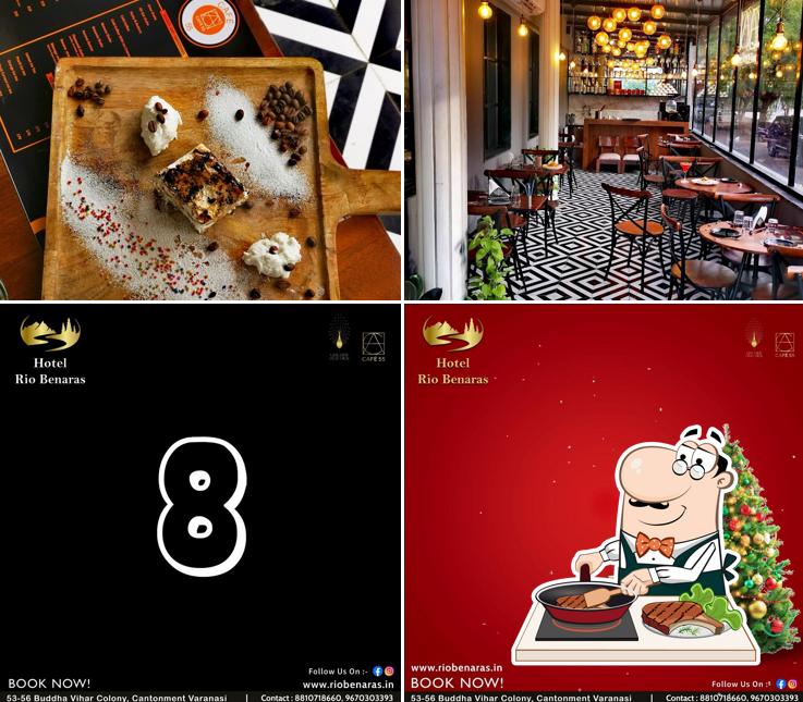 Order meat dishes at Cafe 55