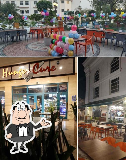 The interior of Hunger Cure-Grills & Curries