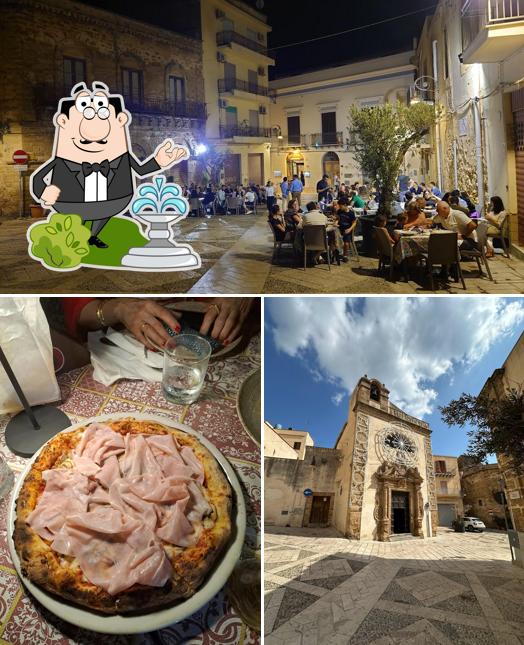 La immagine della esterno e bevanda di Art Déco café ristorante pizzeria