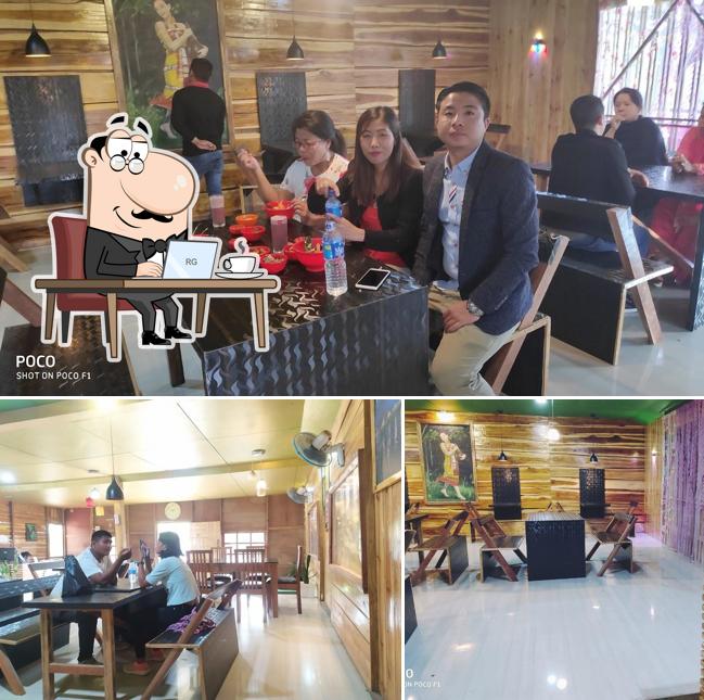 The interior of TK restaurant