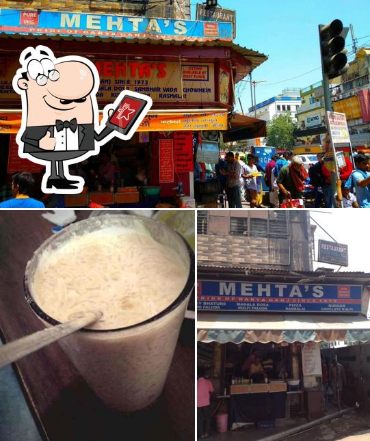 Mehta Restaurant is distinguished by exterior and beverage