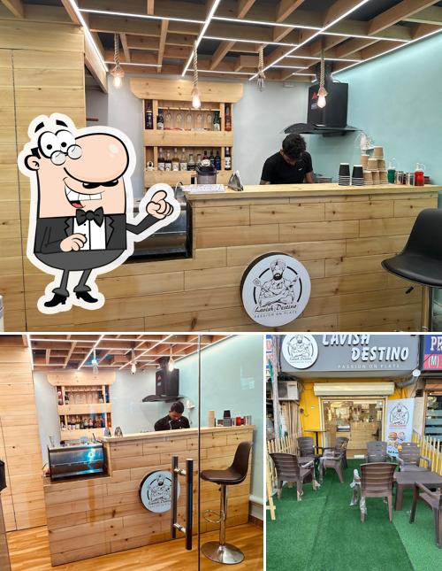 The interior of Lavish Destino