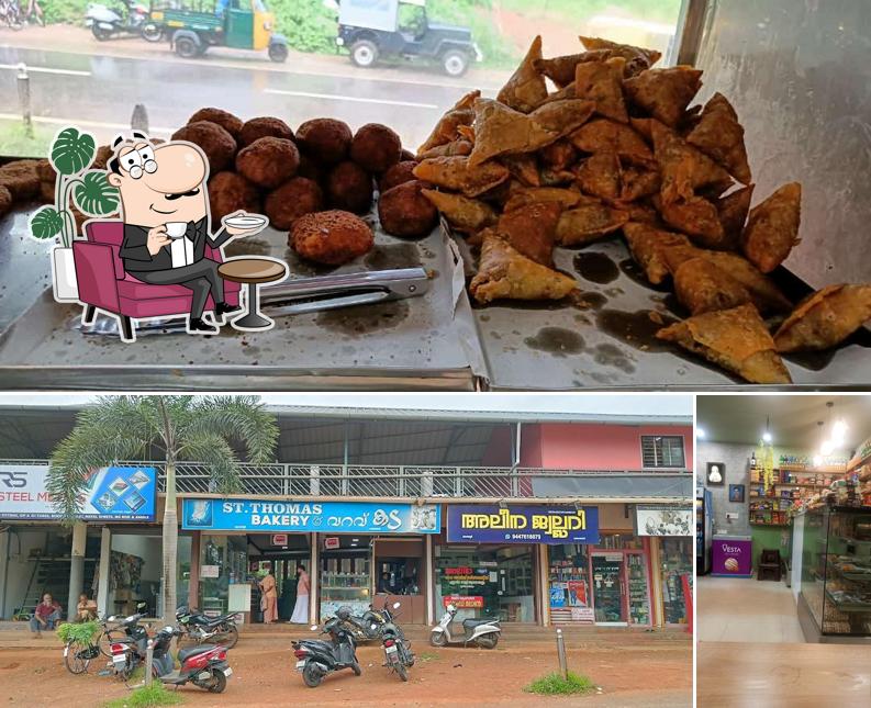The interior of St. Thomas Bakery & varavukada