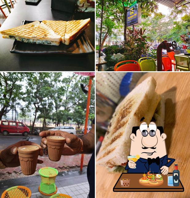 Order a sandwich at Tea Square Bar