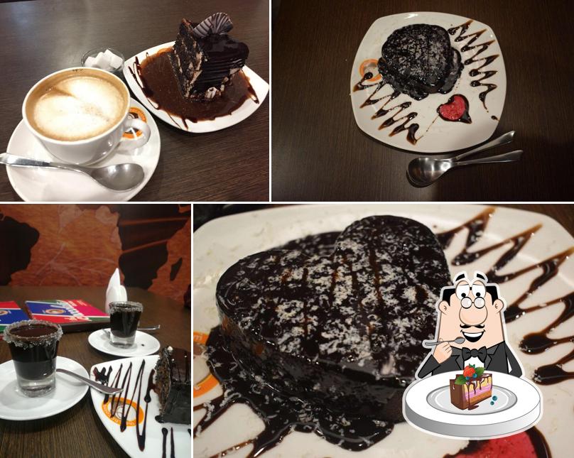 Chocolate cake at The Chocolate Room