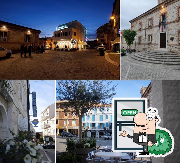 Goditi la vista dagli esterni di Bar gelateria camere morelli