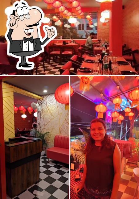 Take a seat at one of the tables at Delicious China