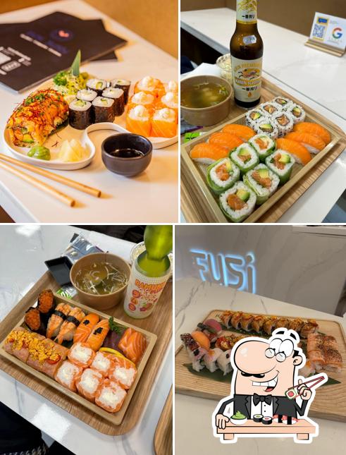 Les sushi sont disponibles à FUSI SUSHI