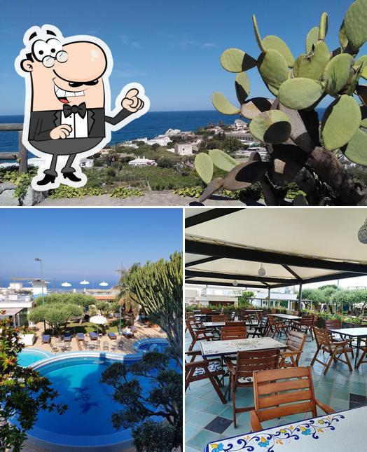 Tra le diverse cose da Il Gattopardo Family & Sport Hotel Terme Beauty Farm si possono trovare la interni e esterno