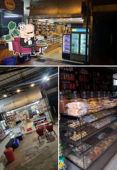 The interior of Bake club bakery & cafe