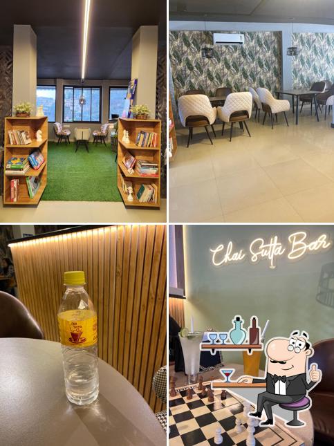 The interior of Chai Sutta Bar Dharampur