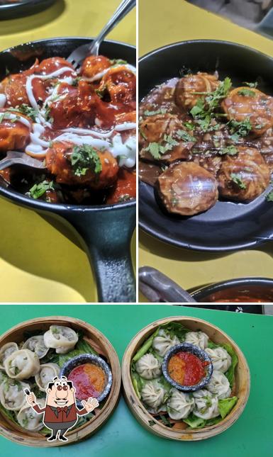 Food at Tashi Bajey’s Momos Point
