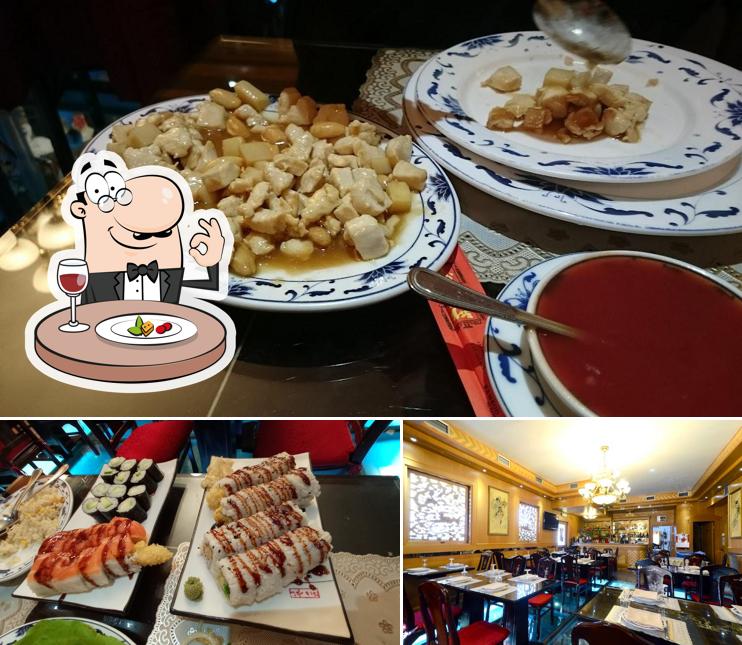 La cibo e interni del ristorante