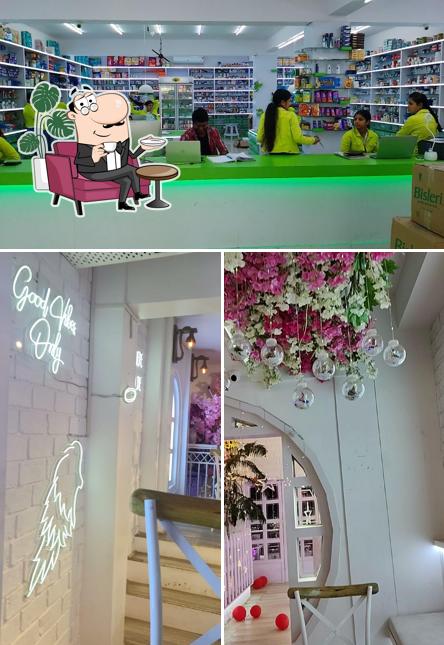 Take a seat at one of the tables at ARRA CAFE