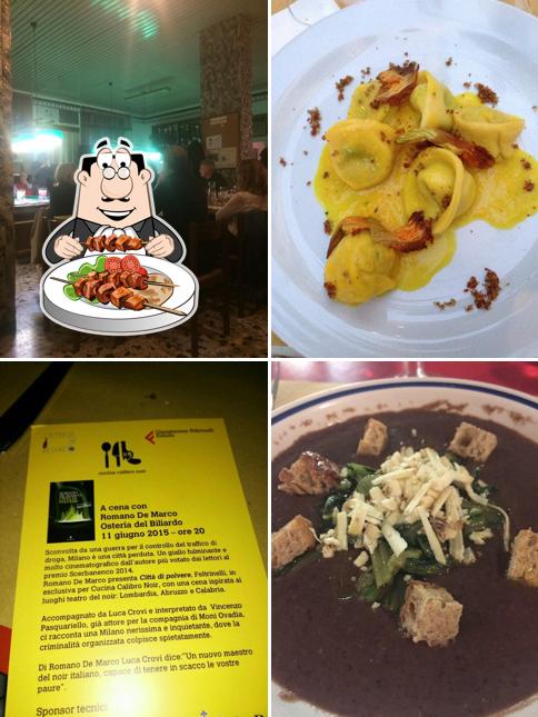 Cibo al Osteria del biliardo