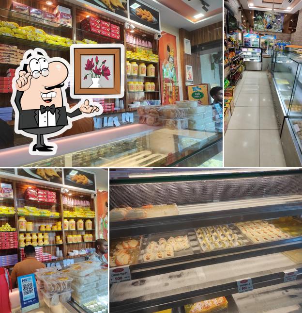 The interior of Krishna Dairy Burfi Wala