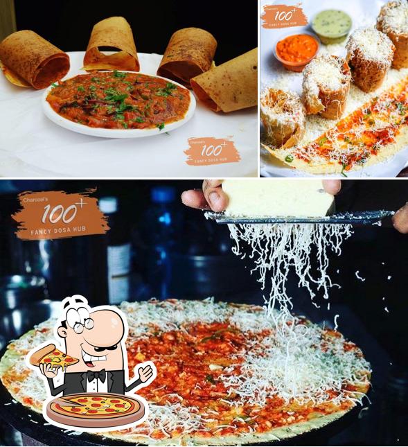 Order pizza at Dosa Hub