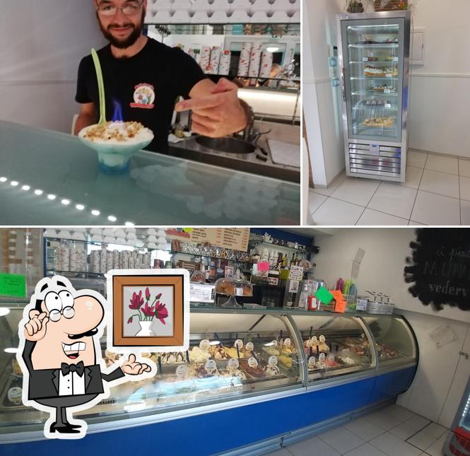 Gli interni di Gelateria Io&Veronica