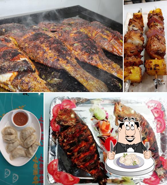 Dumplings at Astro Burgers