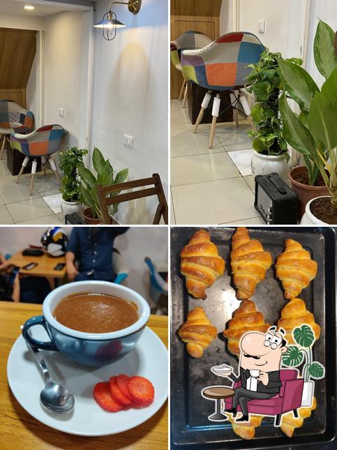 Take a seat at one of the tables at Bean Theory Coffee