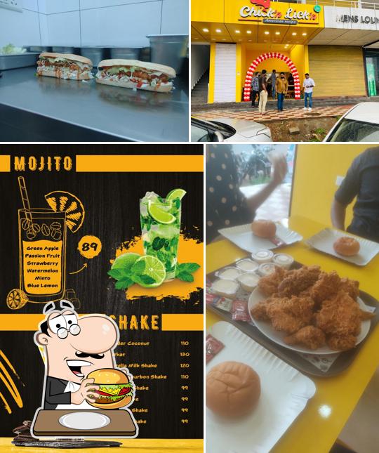Get a burger at Chick’n Lick’n
