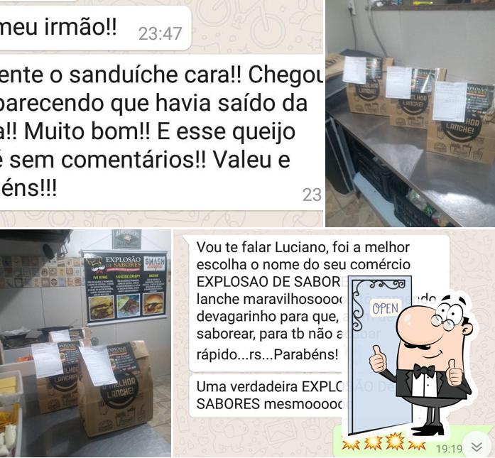 Look at the image of Explosão de Sabores Hamburgueria Artesanal Delivery