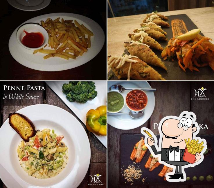 Order French-fried potatoes at White X Sky Lounge