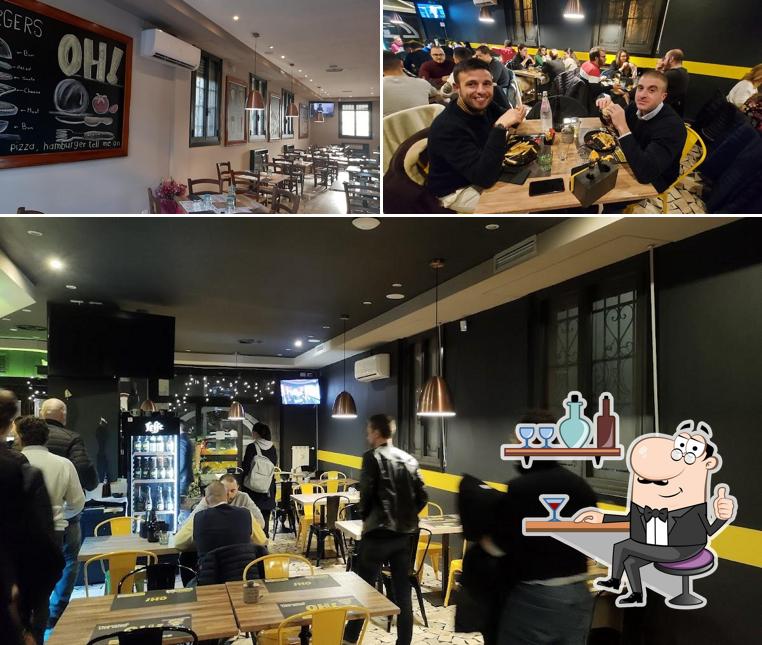 Gli interni di Oh! Burger Modena