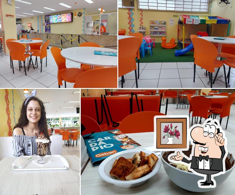 O interior do Gebon Sorvetes