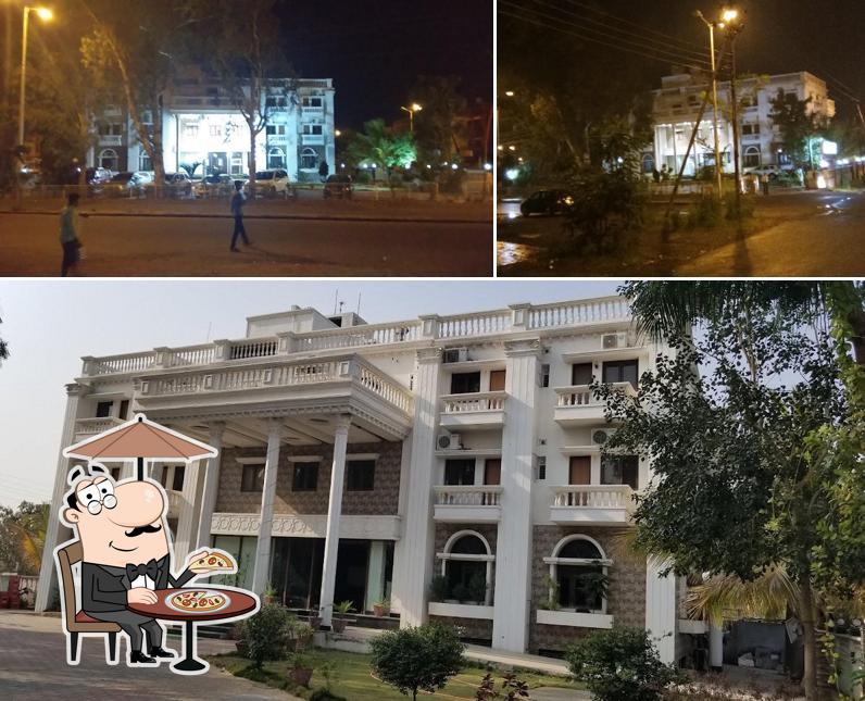 The exterior of Hotel Kailas Residency Managed by Knight hotels and restaurants