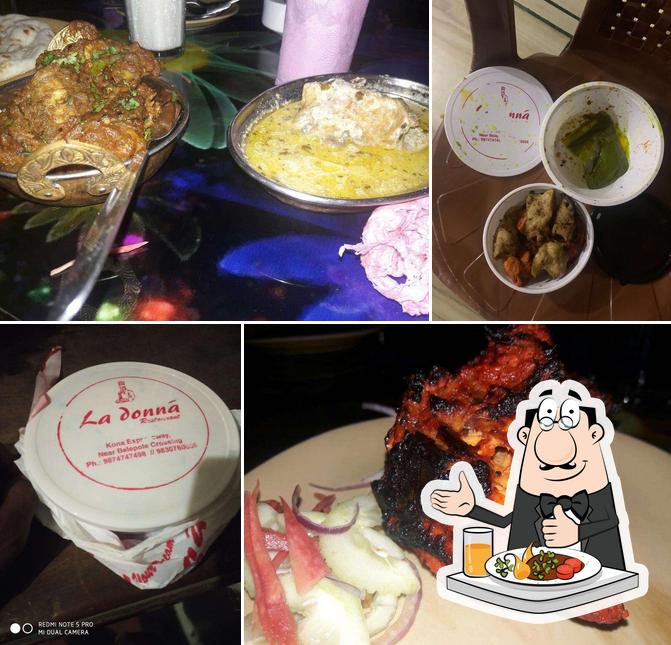 Food at La Donna Restaurant