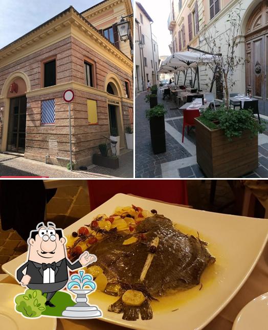 Guarda la foto che presenta la esterno e cibo di Scuderie Savini da Mauro