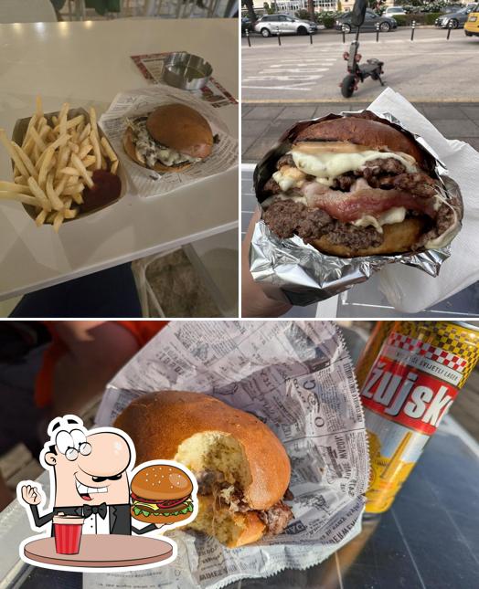 Ordina uno dei tipi di hamburger serviti a Du Smash