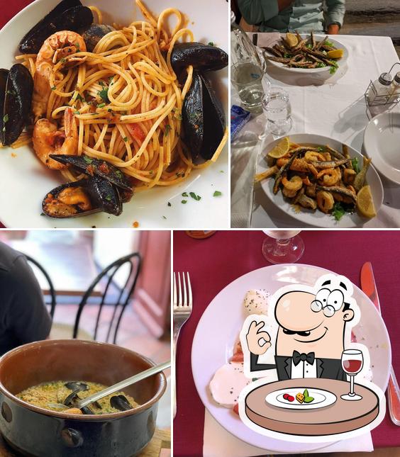 Cibo al Trattoria Da Piva Vernazza